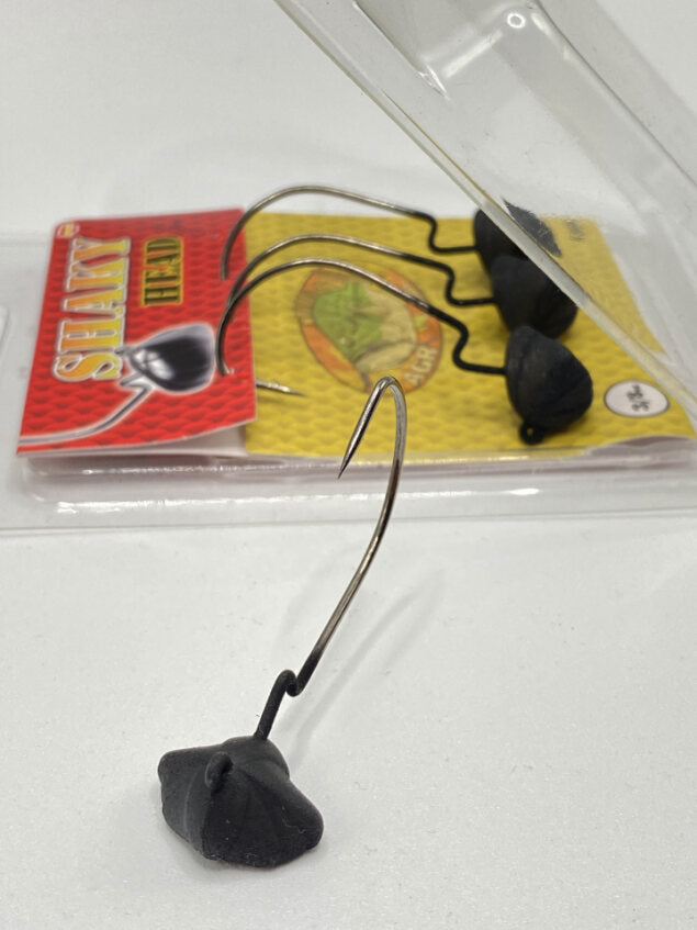 Hameçons AGR Shaky Head Matte Black 3/0