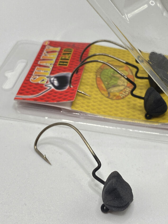Hameçons AGR Shaky Head Matte Black 3/0