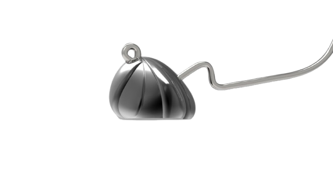 Hameçons AGR Shaky Head Matte Black 3/0