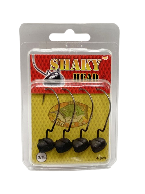 Hameçons AGR Shaky Head Matte Black 3/0