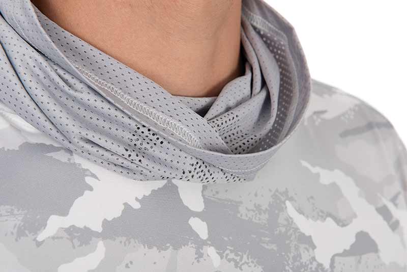 T-shirt technique avec capuche UV Fox Rage Camo clair