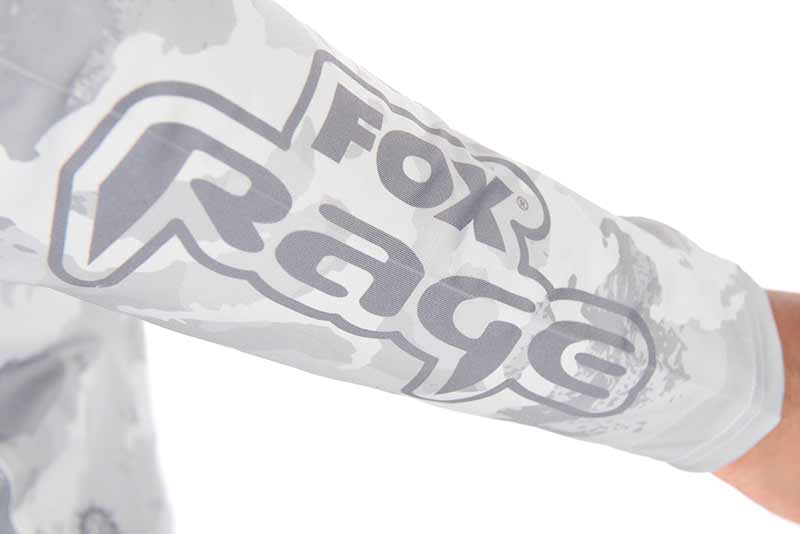 T-shirt technique avec capuche UV Fox Rage Camo clair