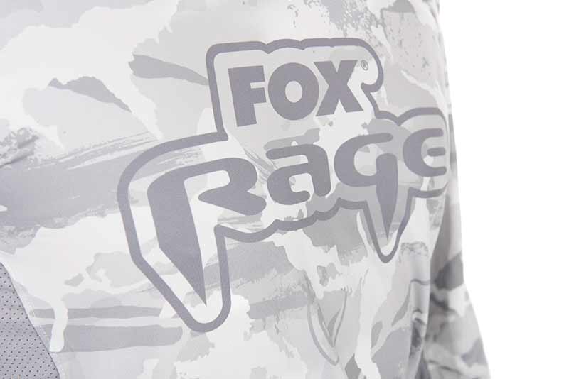 T-shirt technique avec capuche UV Fox Rage Camo clair