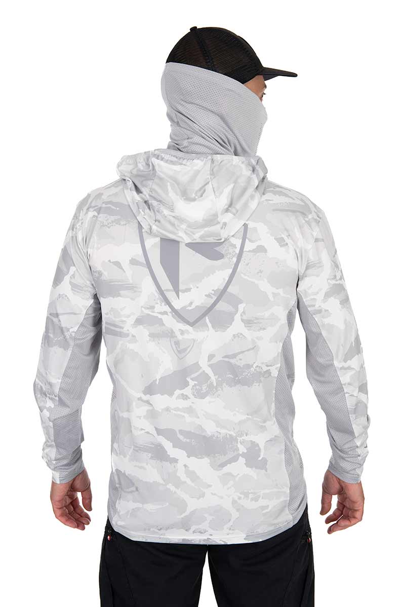 T-shirt technique avec capuche UV Fox Rage Camo clair