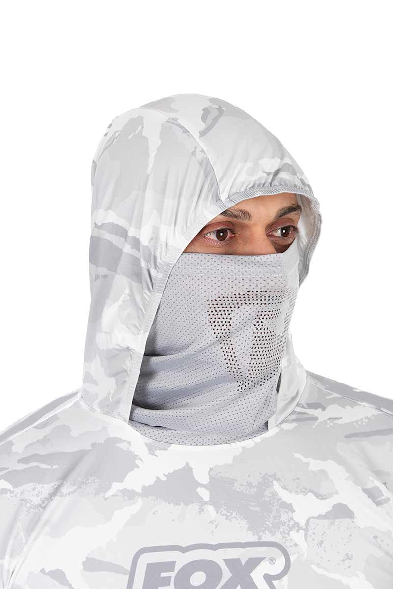 T-shirt technique avec capuche UV Fox Rage Camo clair