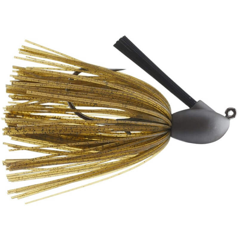 Caoutchouc Jig Keitech Modèle 1 - 11g Poivre de citrouille vert