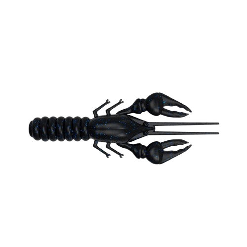 Leurre souple AGR Finesse Craw 73 mm Noir Bleu