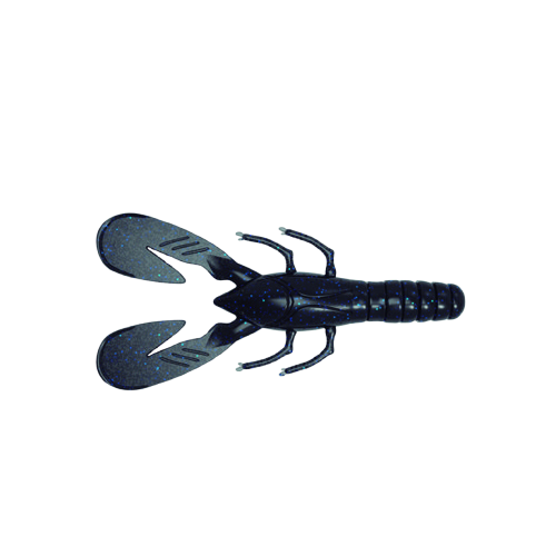 Leurre souple AGR Lethal Craw 85 mm Noir Bleu