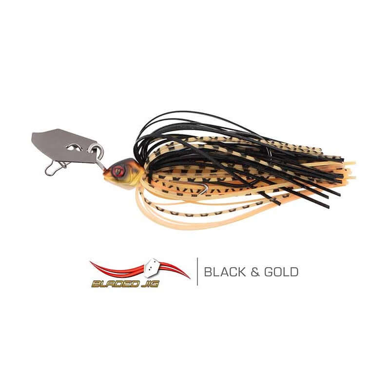 Spinnerbaits Fox Rage Bladed Jig 7g noir & Gold
