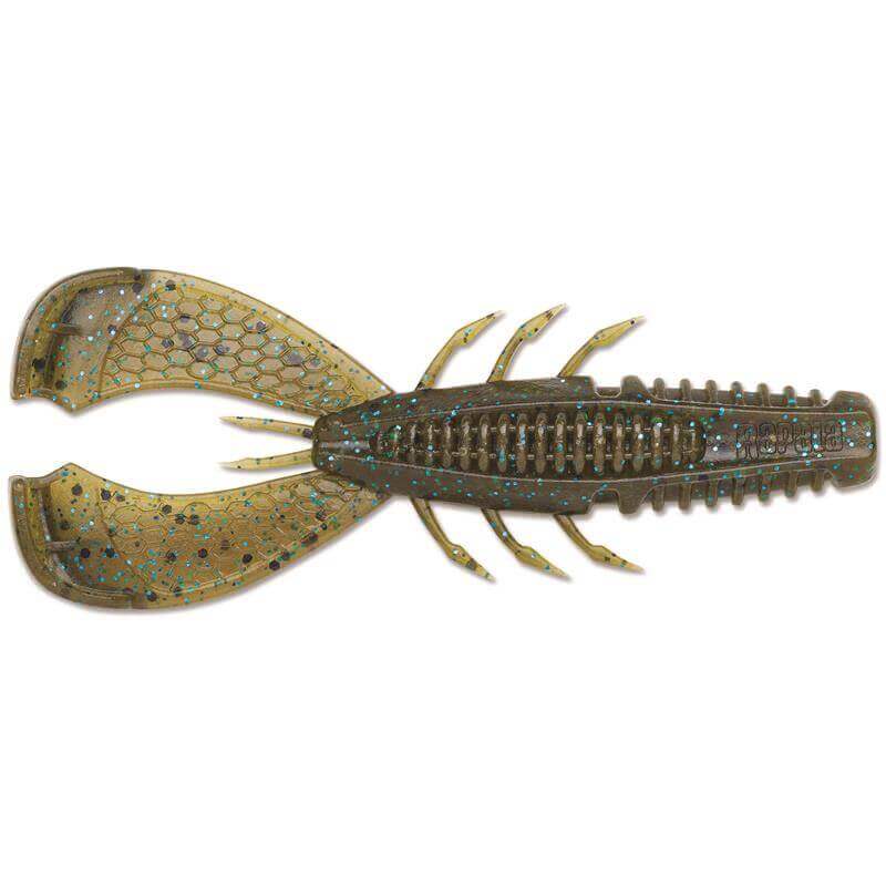 Leurre souple Crabe Rapala Crushcity Cleanup Craw 3 - 90 mm Vert Citrouille Bleu