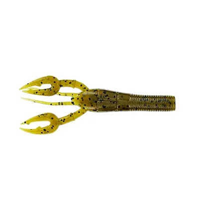 Leurre souple Yamamoto Fat Baby Craw 3.75" - 95 mm Potiron Vert Flocon Noir