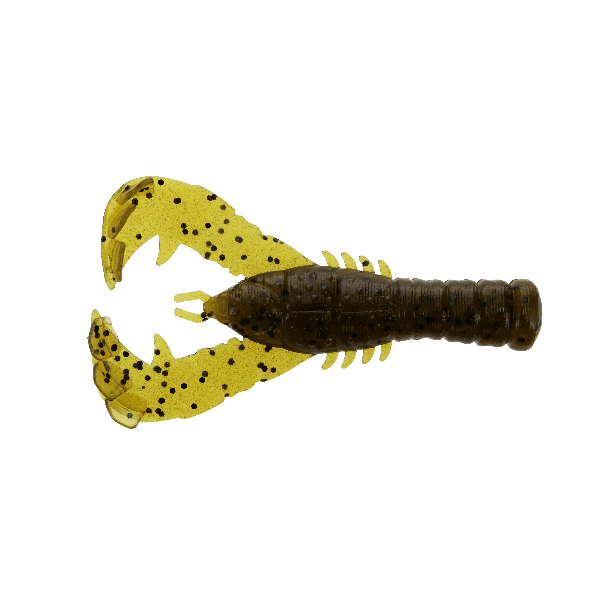 Leurre souple Yamamoto Yama Craw 3" - 76 mm Vert Citrouille Noir
