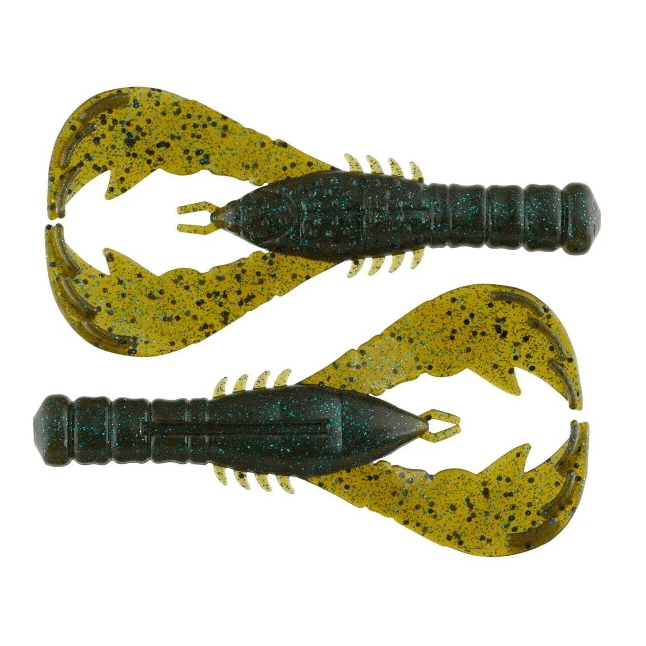 Leurre souple Yamamoto Yama Craw 3" - 76 mm Vert Citrouille Bleu