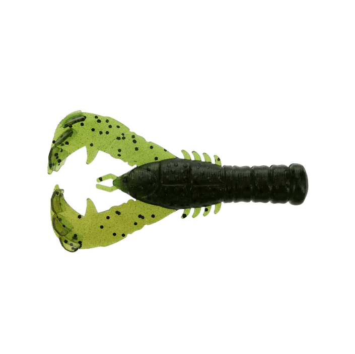 Leurre souple Yamamoto Yama Craw 3" - 76 mm Citrouille verte Watermelon Laminé