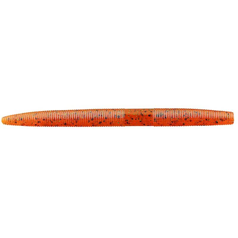 Leurre souple Yamamoto Yamasenko 5'' 125 mm Citrouille Noir Rouge
