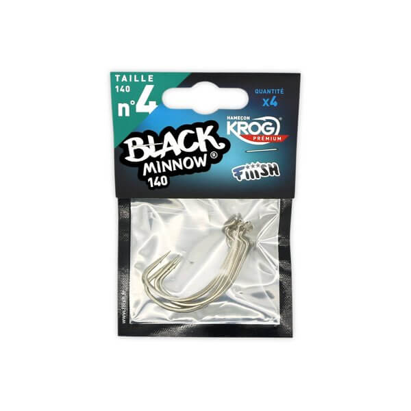 anzuelos black minnow 140 krog premium BM156