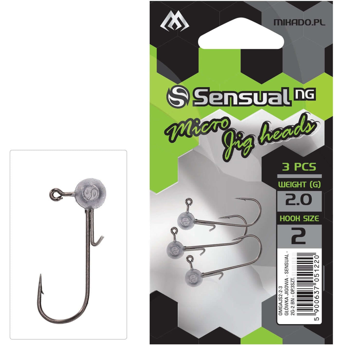 Anzuelos Mikado Sensual Micro Jig Head 3g - Tienda Bass