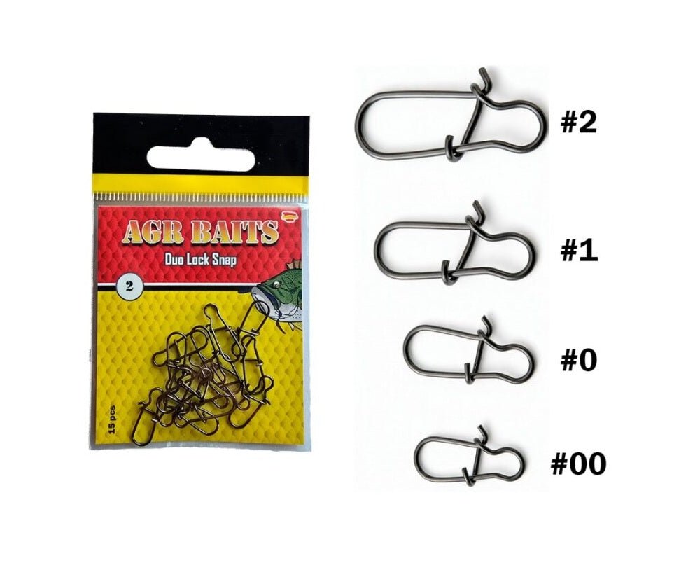 Grapas AGR Duo Lock Snap Black Nickel - Tienda Bass