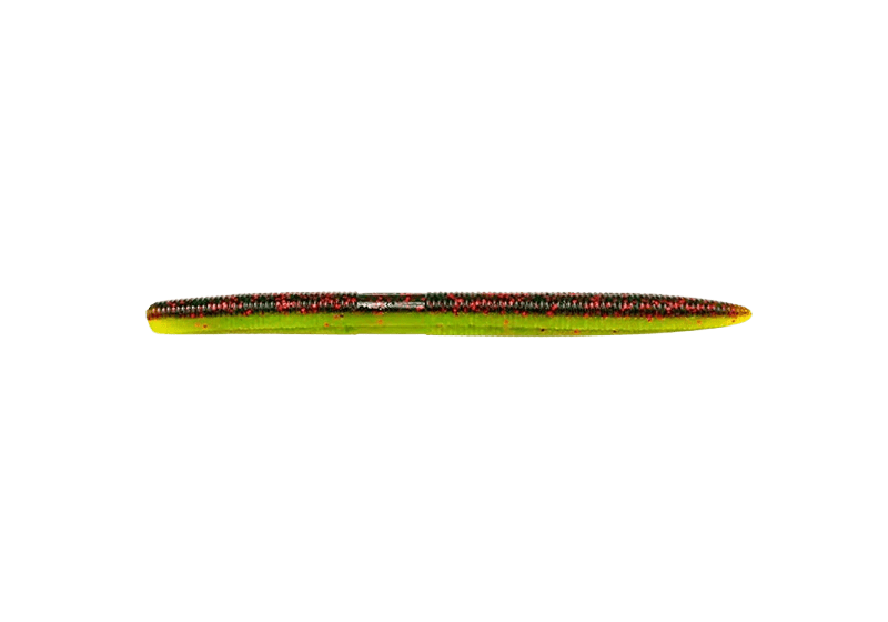 Gusano AGR Still Worm 100 mm Green Pumpkin Chartreuse - Tienda Bass
