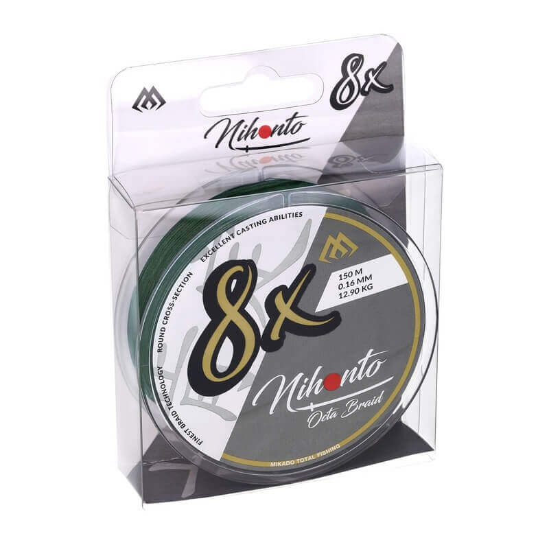 Hilo Trenzado Mikado Nihonto 8X Verde 150 m - Tienda Bass