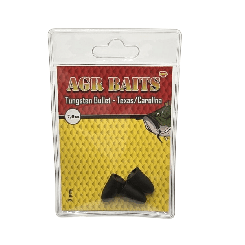 Peso Bala de Tungsteno AGR Texas & Carolina Negro - Tienda Bass