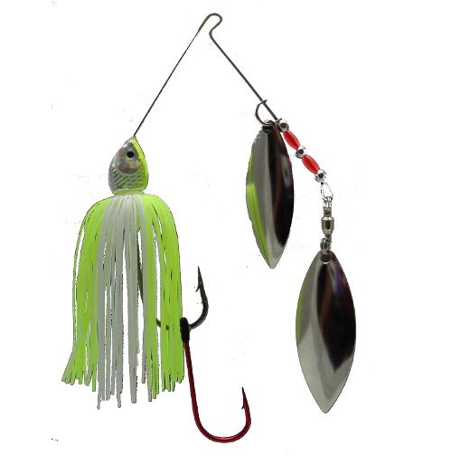 spinnerbaits baitsfishing white chartreuse