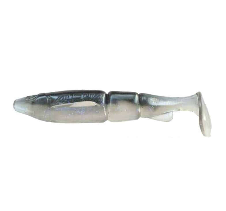 Swimbait Vinilo Alpha Hacker 7 Ghost Smoking Shad - Tienda Bass
