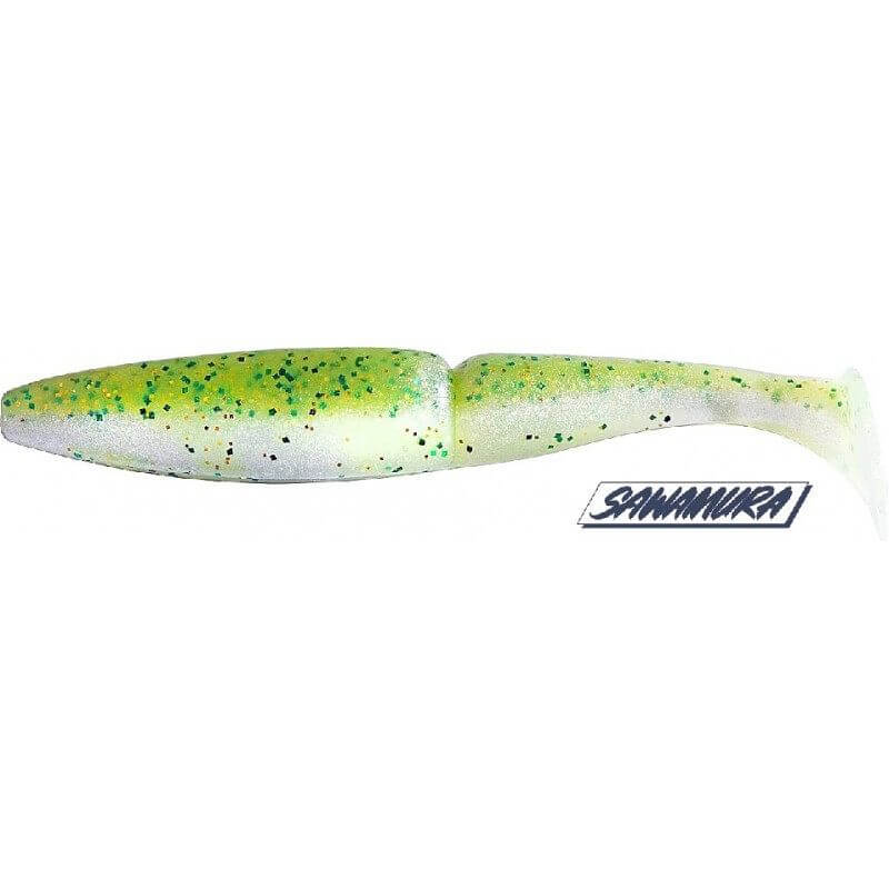 Vinilo Sawamura One Up Shad 5 - 106 mm Yellow Shad 071 - Tienda Bass