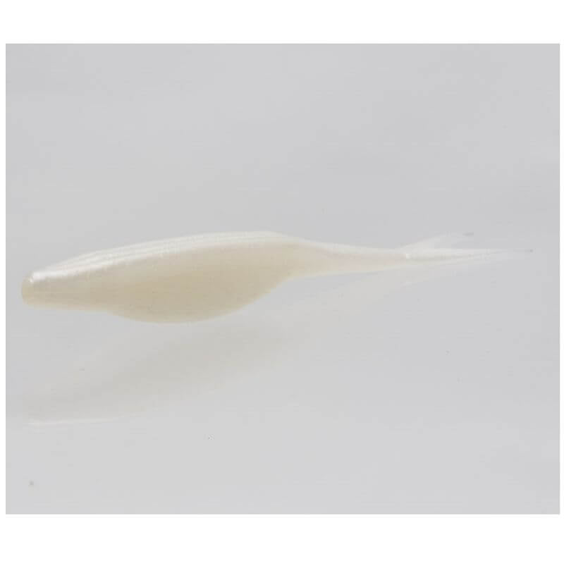 Vinilo Zoom Super Flukes Jr 100 mm White Pearl - Tienda Bass