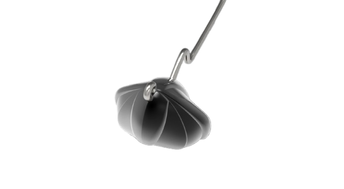 Hameçons AGR Shaky Head Matte Black 3/0