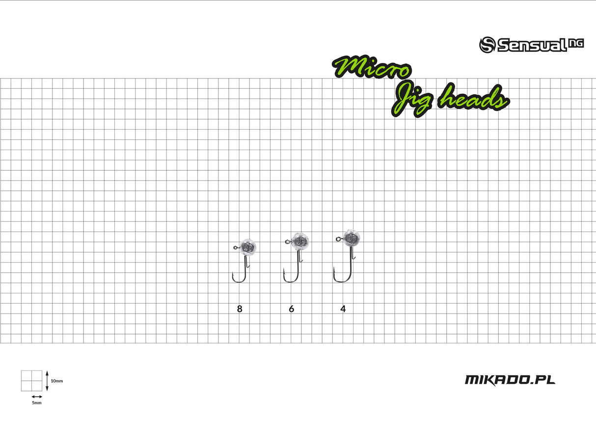 Hameçons  Mikado Micro sensuel Jig Head 3g