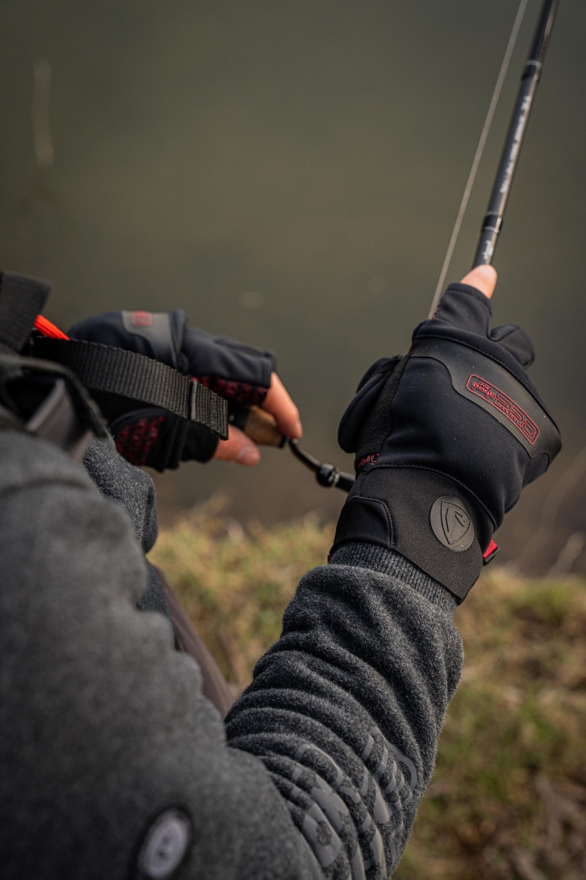 Guantes de manopla sin dedos - talla mediana.