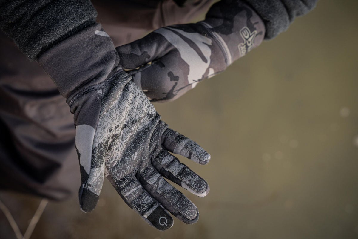 Guantes de camuflaje - talla mediana.