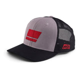 Casquette Abu Garcia Drapeau Trucker Gris Noir