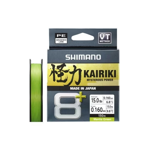 Fil Tresse Shimano Kairiki 8+ Vert 300 m