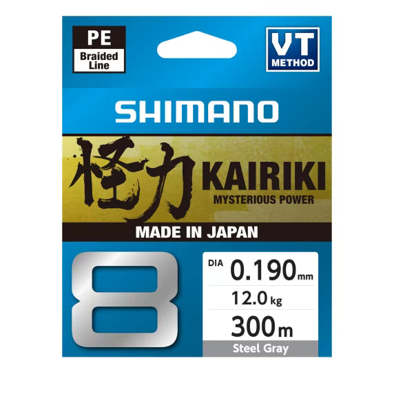 Ligne Tressée Shimano Kairiki 8 Gris 300 m