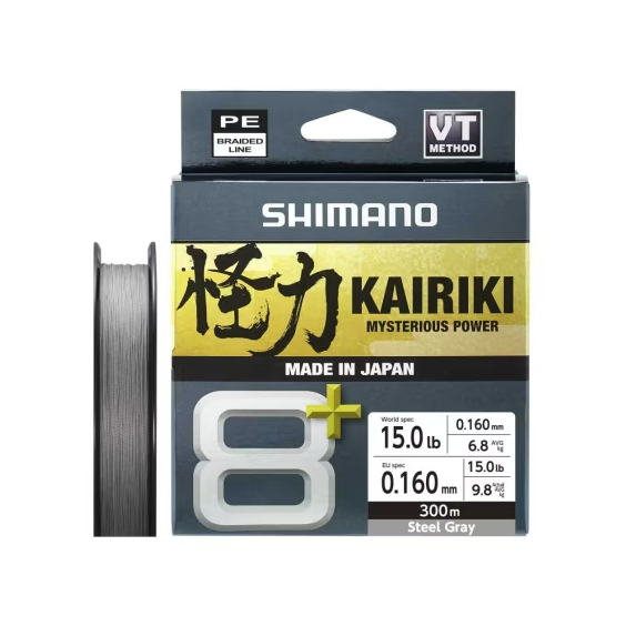 Fil Tresse Shimano Kairiki 8+ Gris 300 m