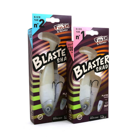 Senuelo Blaster Shad White Coco