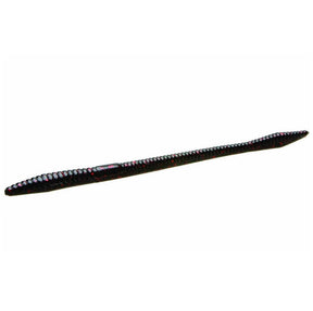 Vinilo Zoom Trick Worm 170 mm Black Red Glitter