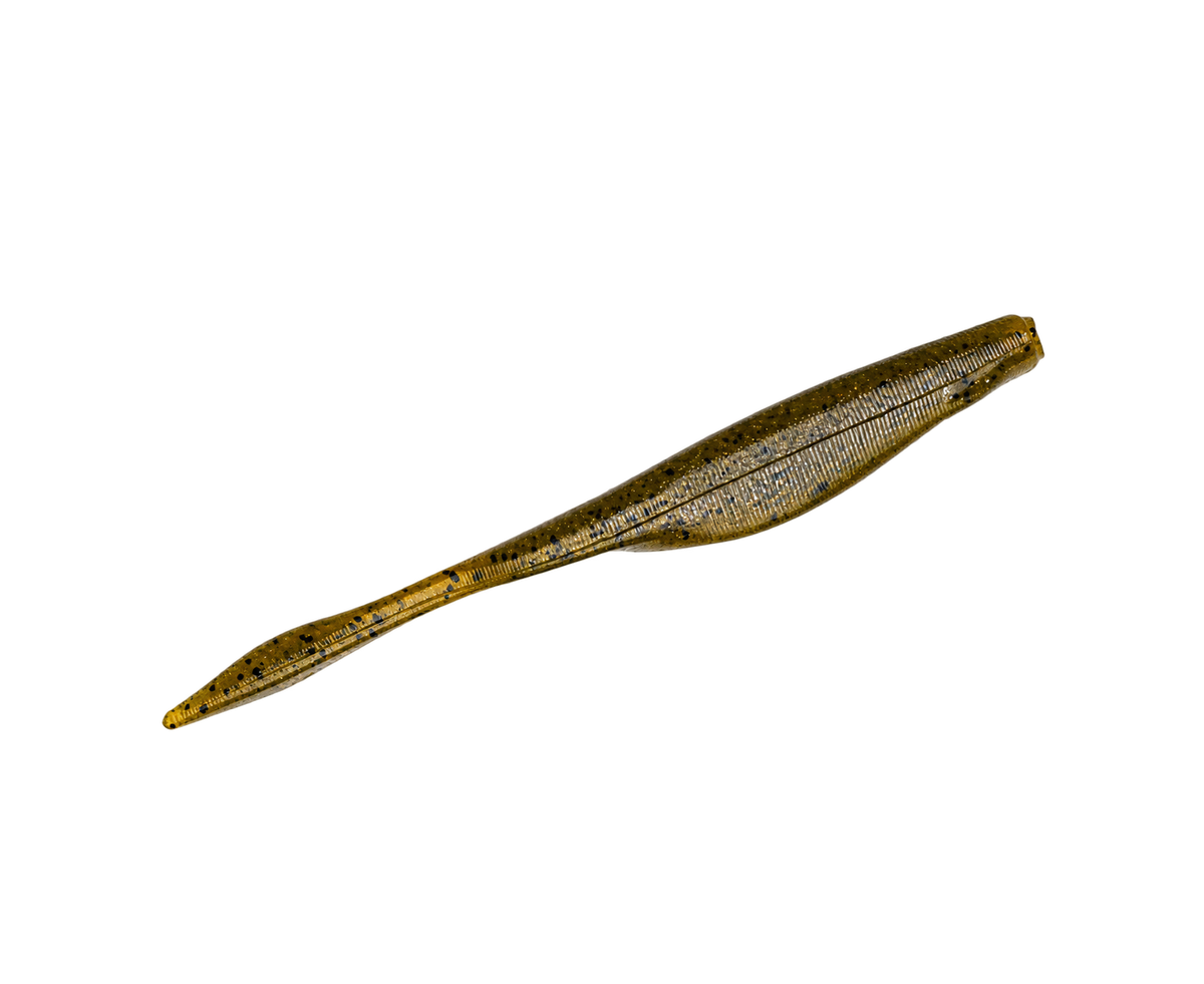 Leurre souple Strike King Caffeine Shad 127 mm Green Pumpkin