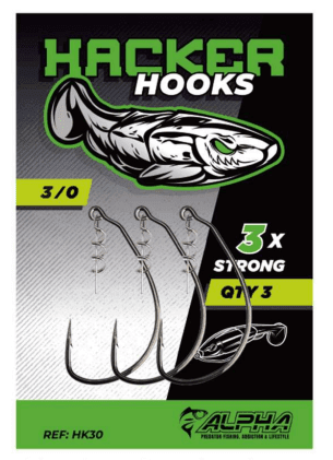 Anzuelos Alpha Hacker Weightless 3/0 - Tienda Bass