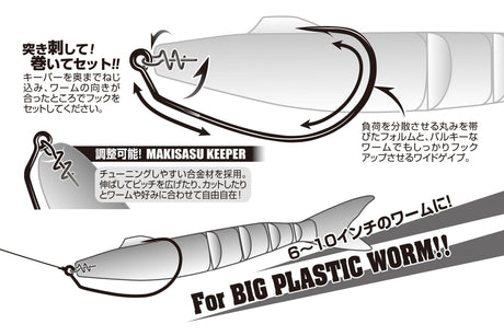 Anzuelos Decoy Worm 30 Makisasu Magnum - Tienda Bass