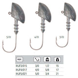 Anzuelos Jig Hart Head nº3/0 - 15 gramos - Tienda Bass