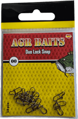 Grapas AGR Duo Lock Snap Black Nickel - Tienda Bass