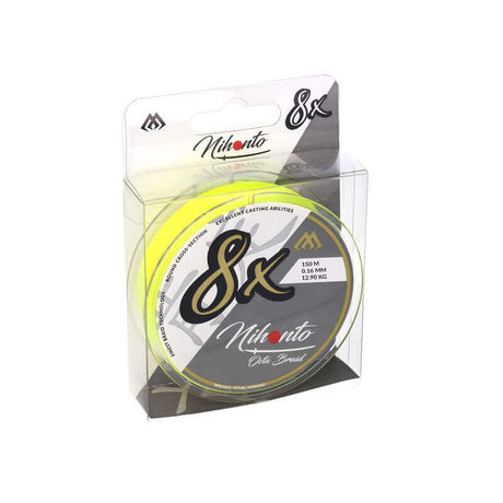 Hilo Trenzado Mikado Nihonto 8X Fluo Amarillo 150 m - Tienda Bass