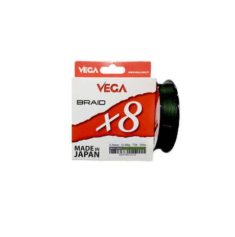 Hilo Trenzado Vega Antrax Braid 8X Moss Verde 150 m - Tienda Bass