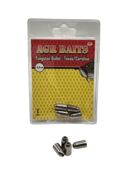 Peso Bala de Tungsteno AGR Texas & Carolina Plata - Tienda Bass