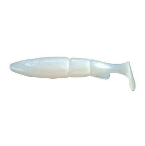 Swimbait Vinilo Alpha Hacker 8 Pearl White - Tienda Bass