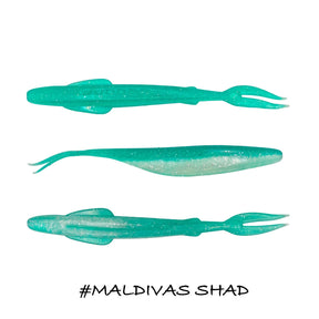Vinilo Iberican Lures Arrow Fish 100 mm Maldivas Shad - Tienda Bass