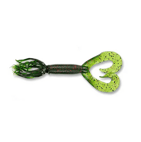 Vinilo Yamamoto Double Tail Hula Grub 5” – 127 mm Watermelon Black Red - Tienda Bass